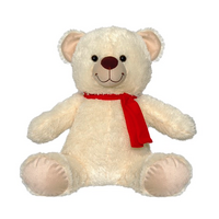 Carter Bear with Scarf (Beige)