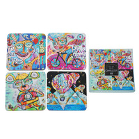 Let's Party - Set of four coaster