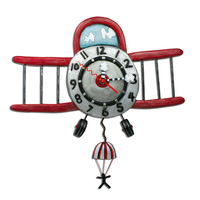 Airplane Jumper Pendulum Clock