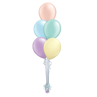 5 Lattex Balloon Bouquet with Weight