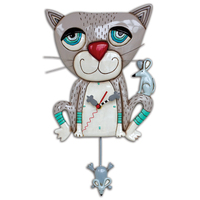 Mouser Cat Pendulum Clock