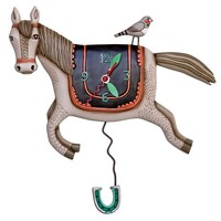 Woah Horsey Pendulum Clock