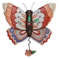 Free Flying Butterfly Pendulum Clock