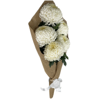 White Hessian Bouquet