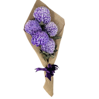 Purple Hessian Bouquet