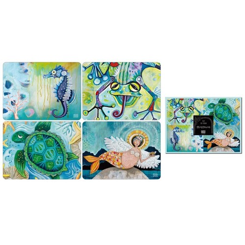 Water Dwellers - Set of four placemats